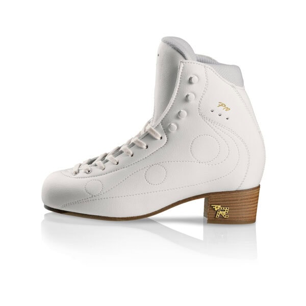 Pattino Risport Royal Pro bianco di profilo, seconda variante.