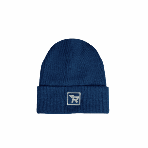 Risport knitted beanie in blue.
