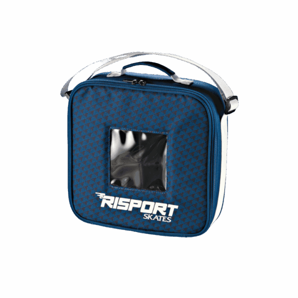 Risport wheel bag in blue with organised compartments.